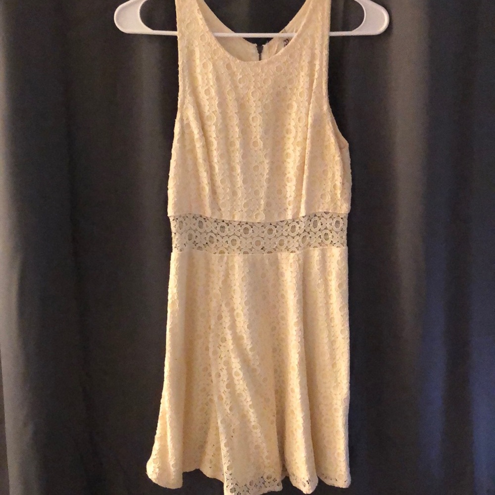 Mudd: Off white eyelet A-line dress